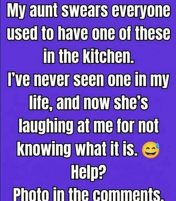 My Aunt Swore Everyone Used to Have One of These in the Kitchen — I Had No Idea What She…