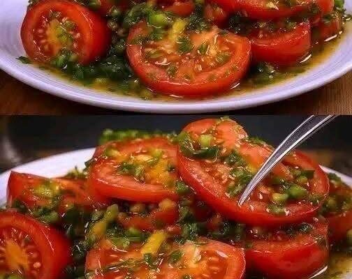 Magical tomato salad, you’ll never make it any other way