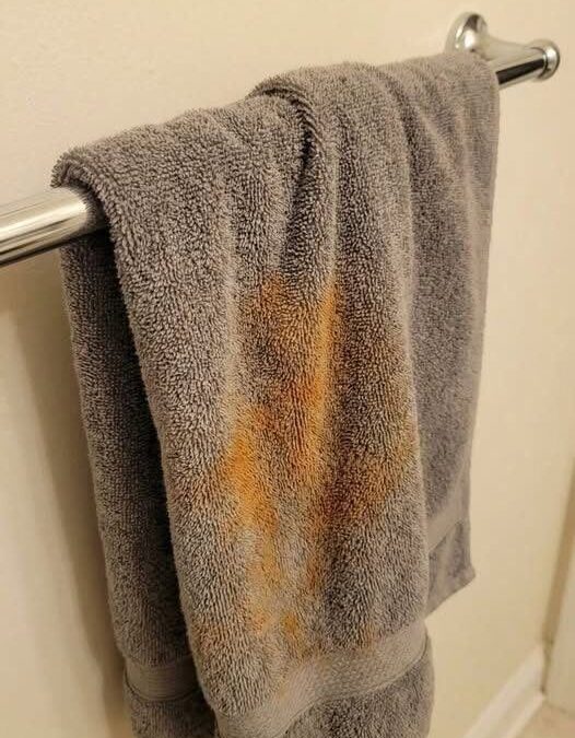 Every towel I have eventually ends up with this weird orange stain that won’t come out. This one is just…