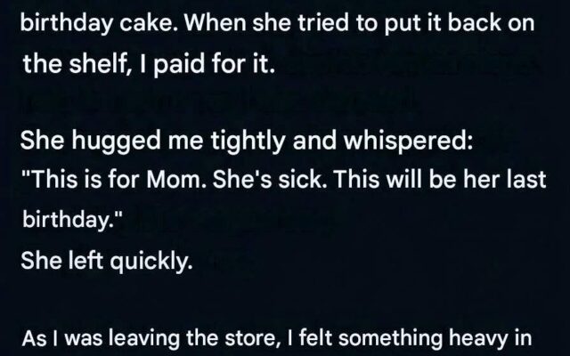 I Paid $4 for a Stranger’s Birthday Cake at the Grocery Store — What I Found in My Pocket Minutes…